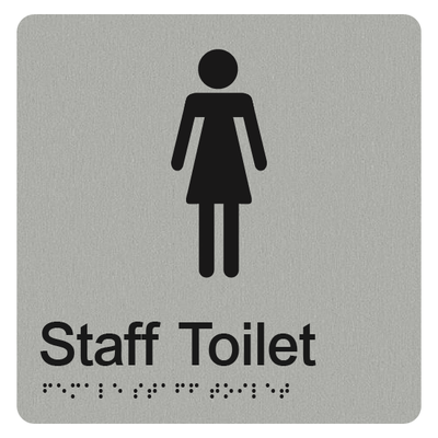 FEMALE STAFF TOILET SIGN