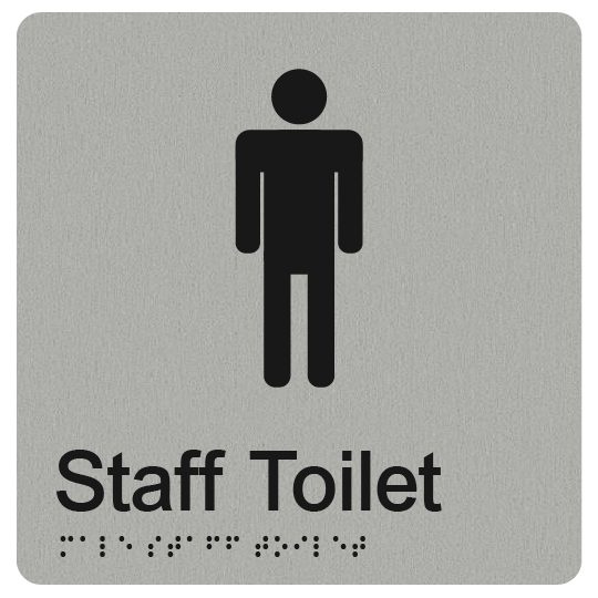 MALE STAFF TOILET SIGN