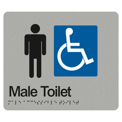 MALE ACCESSIBLE TOILET SIGN