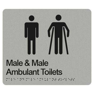 MALE & MALE AMBULANT TOILETS SIGN