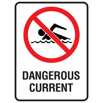 Dangerous Current - Prohibition Signs