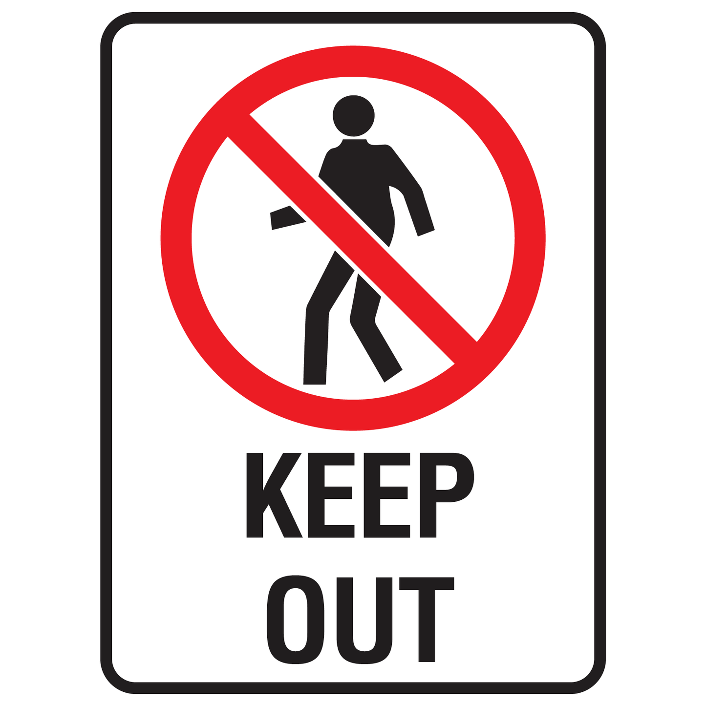 Keep Out - Prohibition Sign