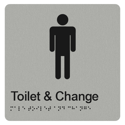 MALE TOILET & CHANGE SIGN