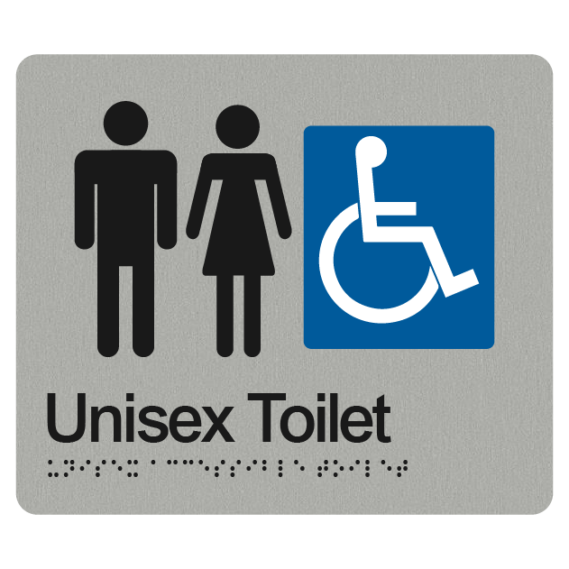 UNISEX ACCESSIBLE TOILET SIGN