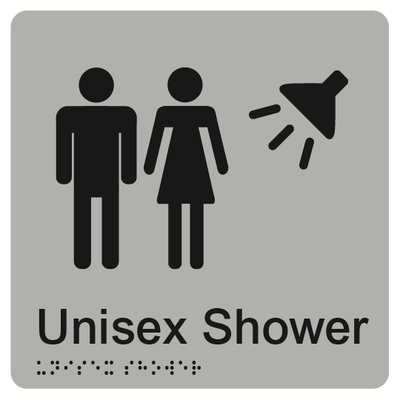 UNISEX SHOWER SIGN