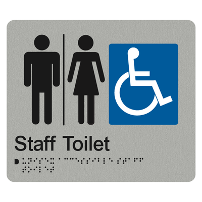 UNISEX STAFF TOILET SIGN