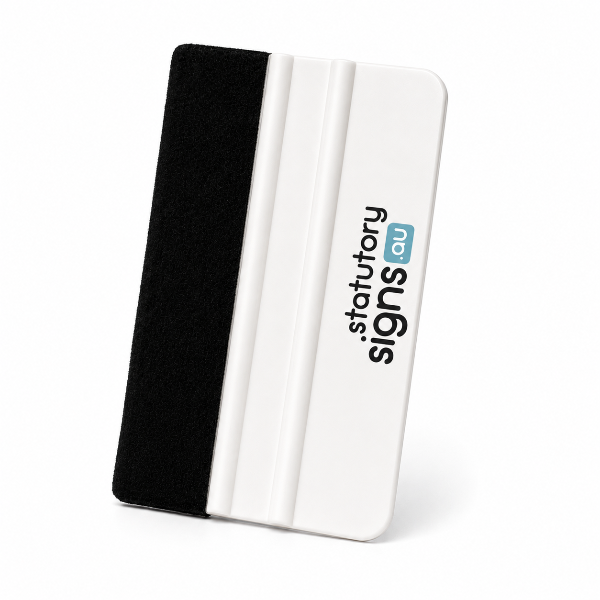 White felt edge vinyl squeegee