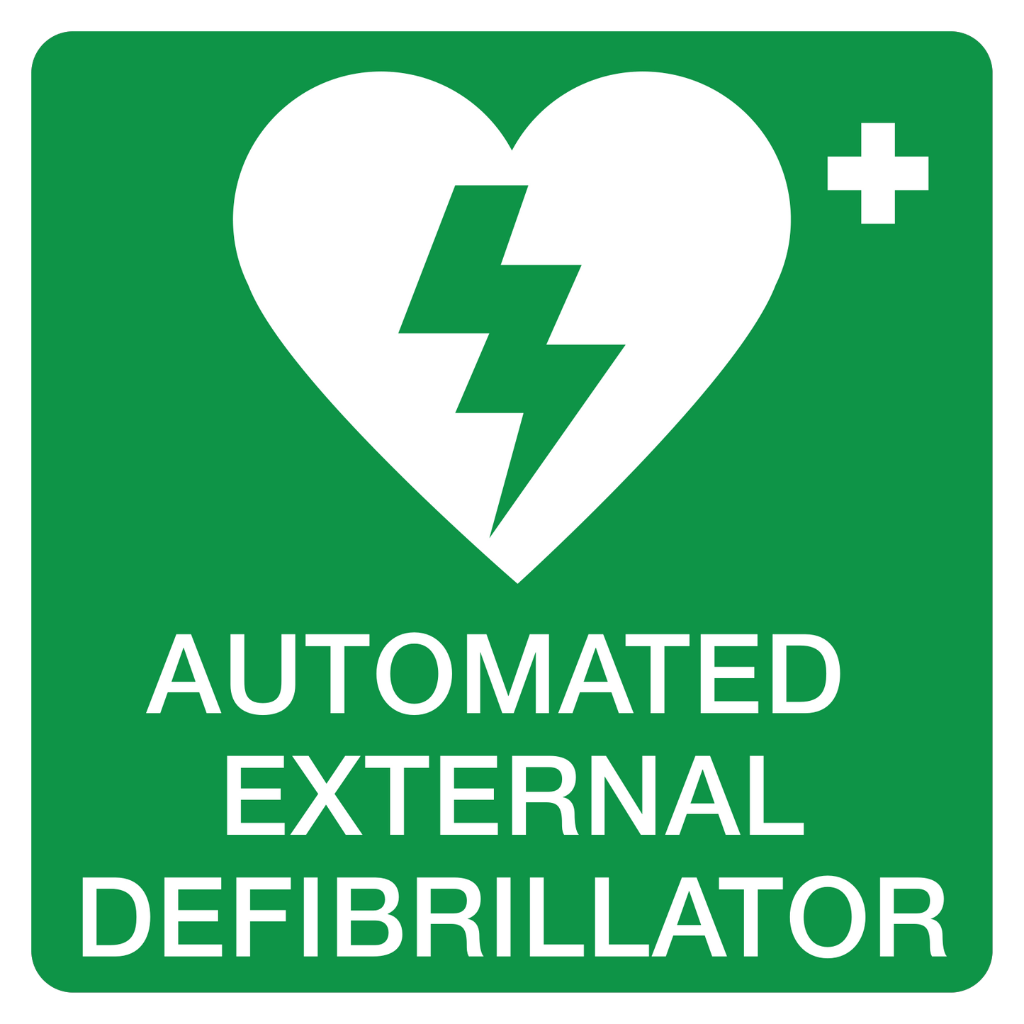 AED Vehicle Sticker - Green