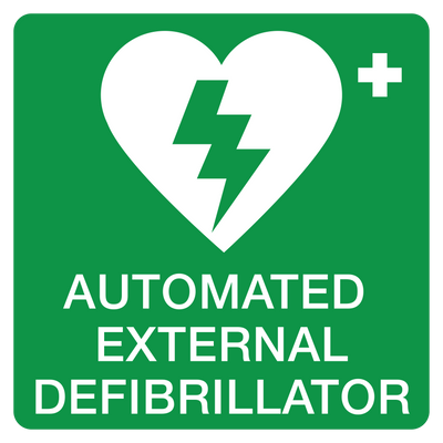AED Vehicle Sticker - Green