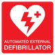 AED Vehicle Sticker - Red