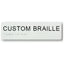 Braille & Tactile Custom PVC Sign - White / 180x50mm - Braille & Tactile Signs