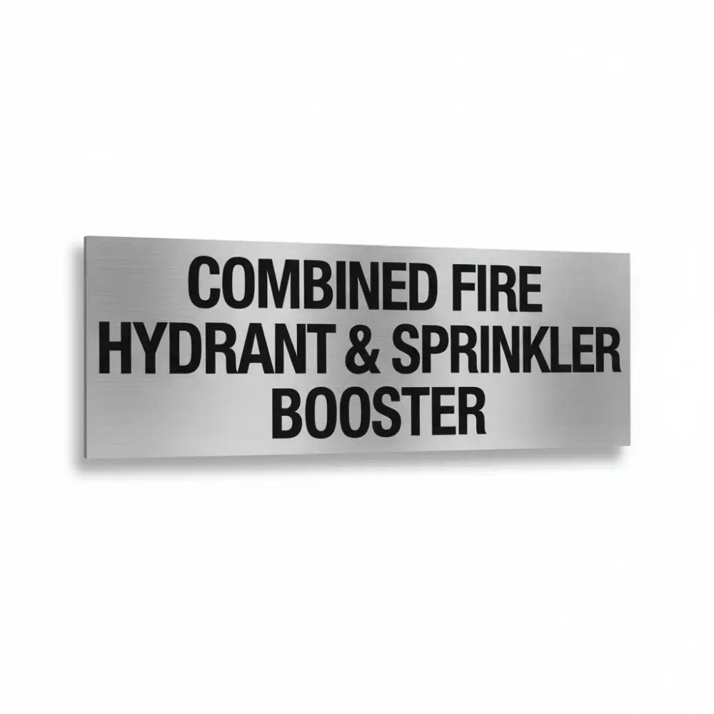 Combined Fire Hydrant & Sprinkler Booster Sign