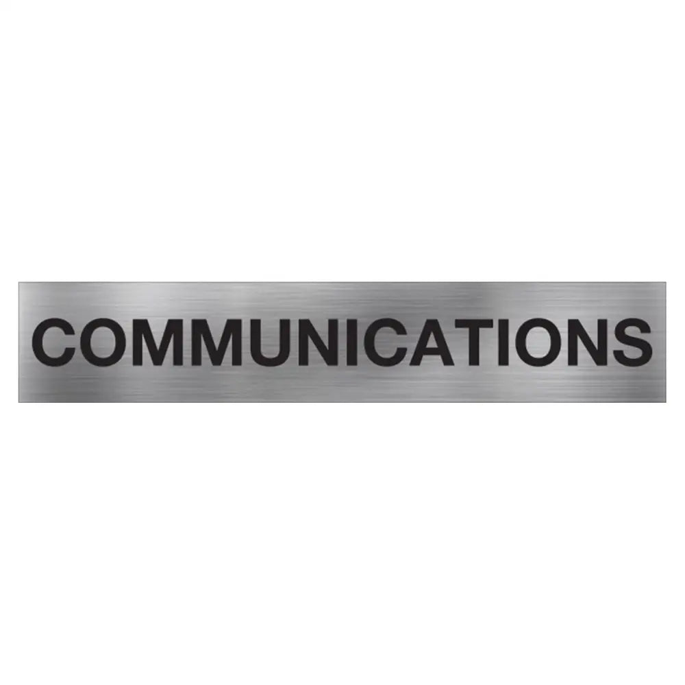 COMMUNICATIONS SIGN - 400x75mm - Electrical Statutory Signs