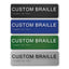 Custom Braille & Tactile EXIT LEVEL - Braille & Tactile Signs