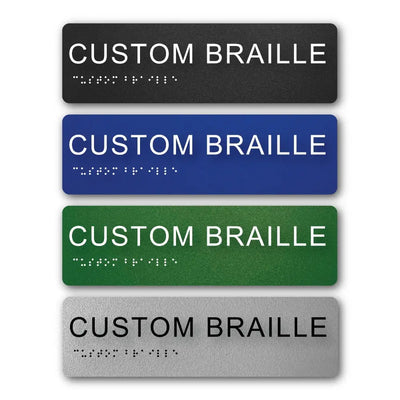 Custom Braille & Tactile EXIT LEVEL - Braille & Tactile Signs