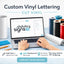 Custom Vinyl Lettering – Cut Vinyl - Vinyl Stickers