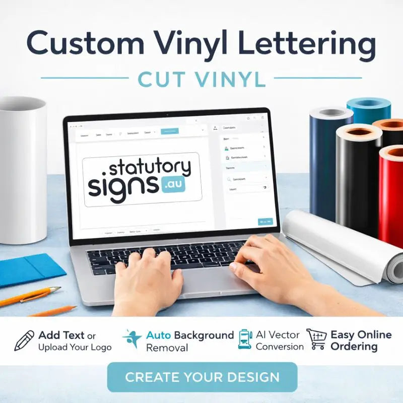 Custom Vinyl Lettering – Cut Vinyl – StatutorySigns.au