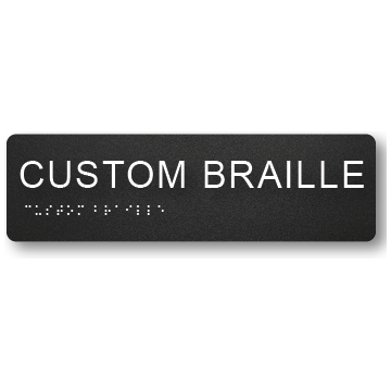 Braille & Tactile Custom PVC Sign