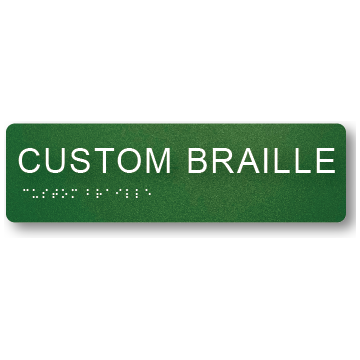 Braille & Tactile Custom PVC Sign