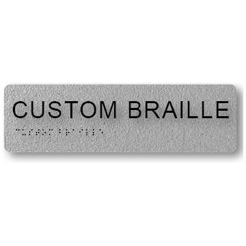 Braille & Tactile Custom PVC Sign