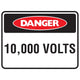 Danger Volts Sign - Constructions & Safety Signs