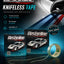 Designline knifeless tape for precise blade-free vinyl wrap cutting on vehicle panels