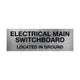 Electrical Main Switchboard Ground Sign
