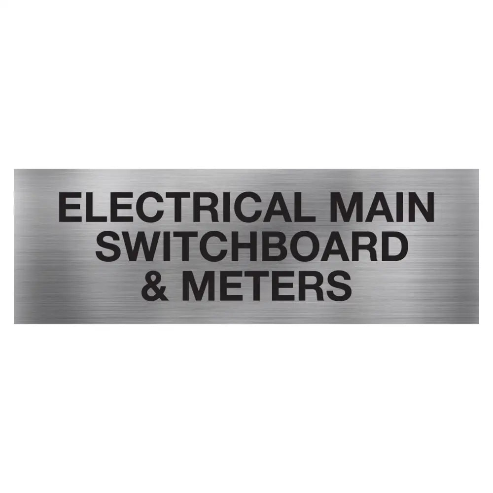 Meter On Sign Electrical Main Switchboard & Meters sign | In-Stock | StatutorySigns.au