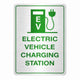 Electric Car Charging Station Sign