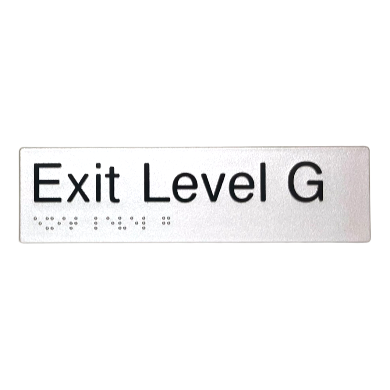 BRAILLE EXIT LEVEL G SIGN