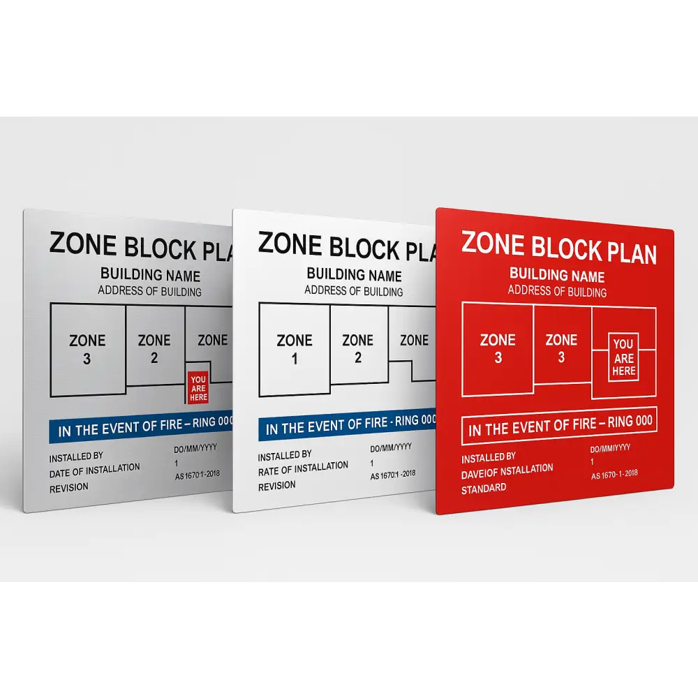 Fire Alarm / Zone Block Plans - AS1670.1 - Fire Block Plans