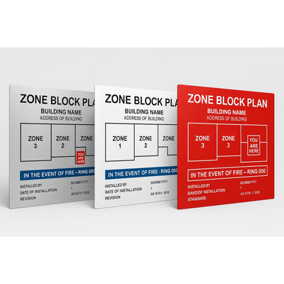 Fire Alarm / Zone Block Plans - AS1670.1 - Fire Block Plans