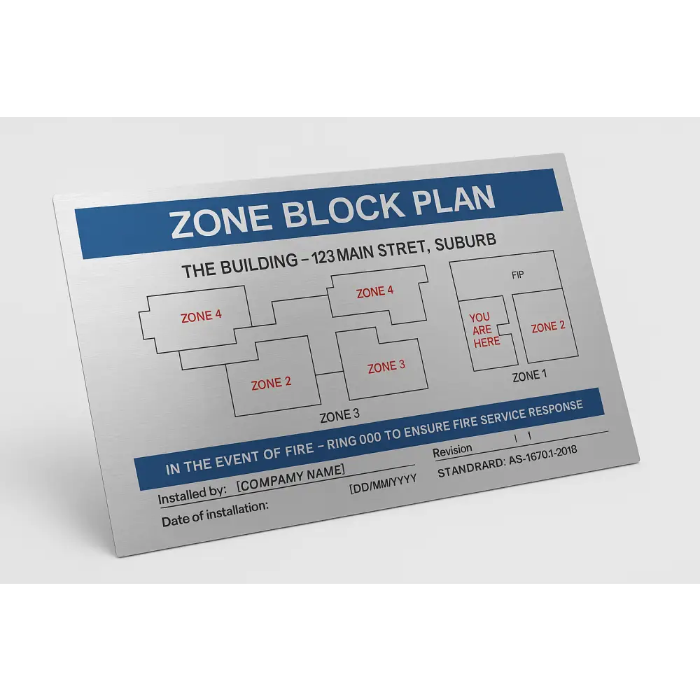 Fire Alarm / Zone Block Plans - AS1670.1 - Fire Block Plans