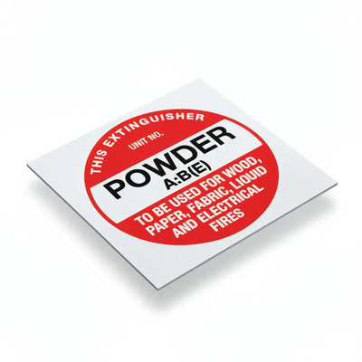 Fire Extinguisher Identification Sign – Powder (ABE) - Fire Statutory Signs