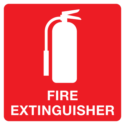 Fire Extinguisher Vehicle Sticker