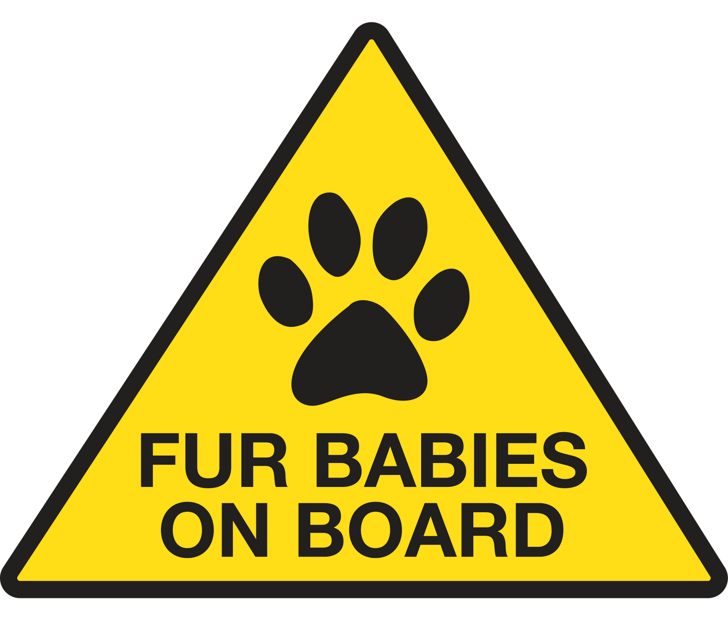 Fur Baby On Board Vehicle Sticker