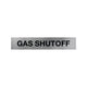 Gas Shutoff Sign