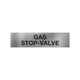 Gas Stop Valve Sign