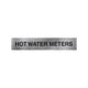 Hot Water Meters Sign