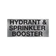Hydrant & Sprinkler Booster Sign