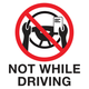 Do Not Use Phone While Driving Vehicle Sticker