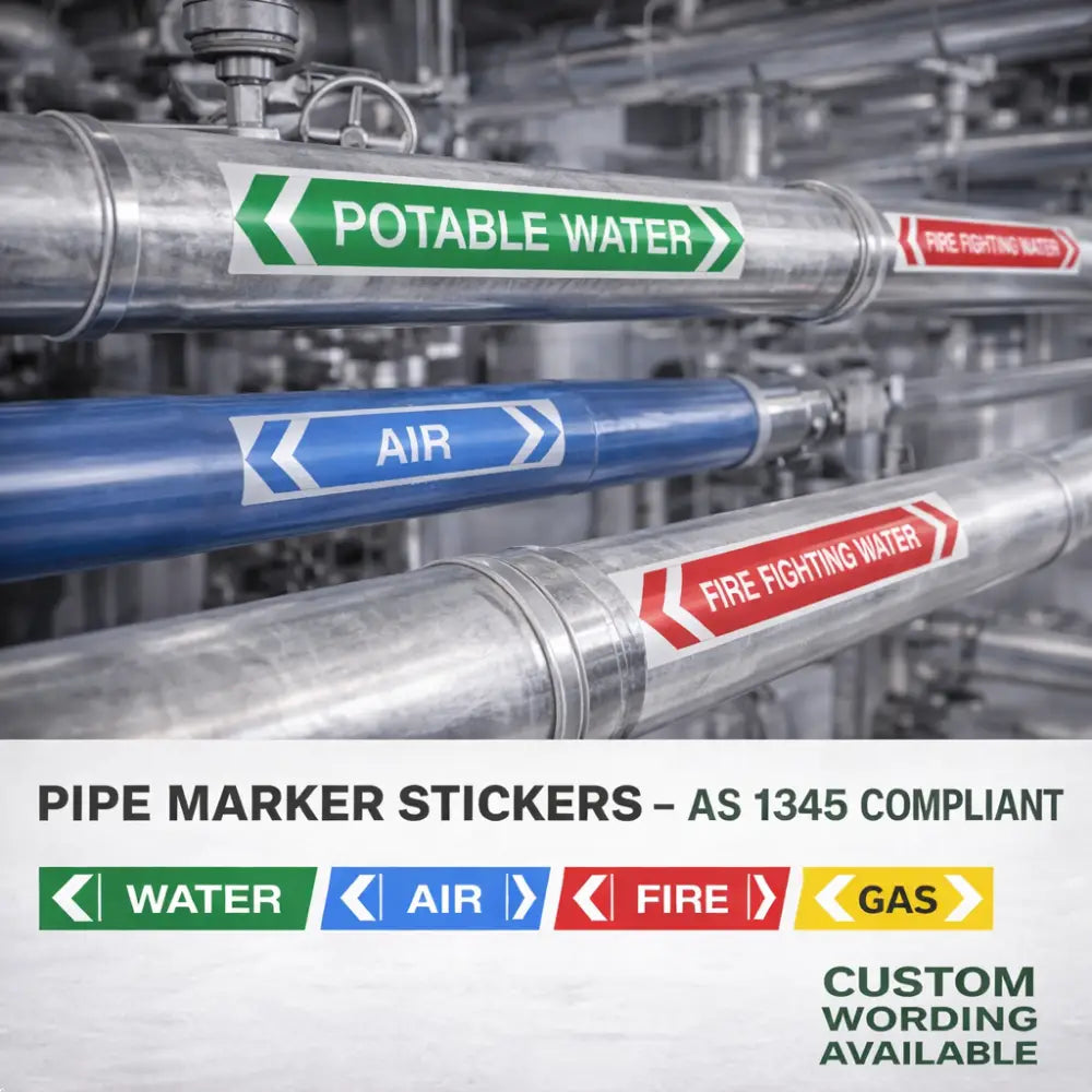 Pipe Marker Stickers