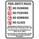 Pool Safety Rules Sign - Prohibition SigN - Constructions & Safety Signs