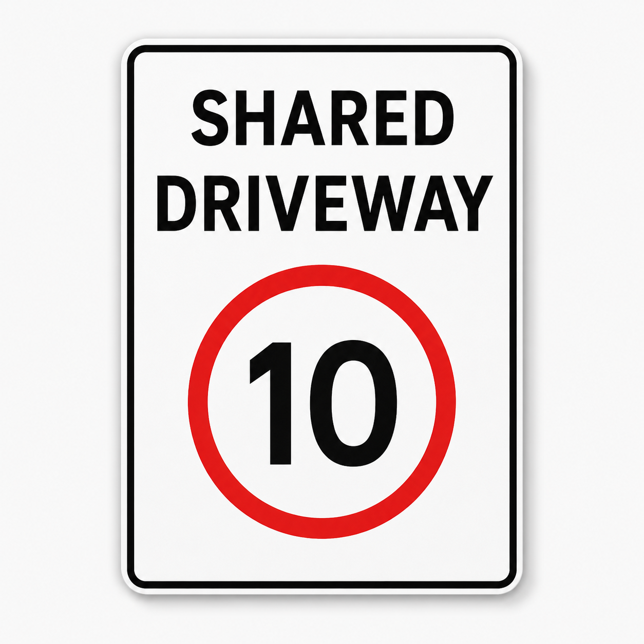 Shared Driveway 10 Sign