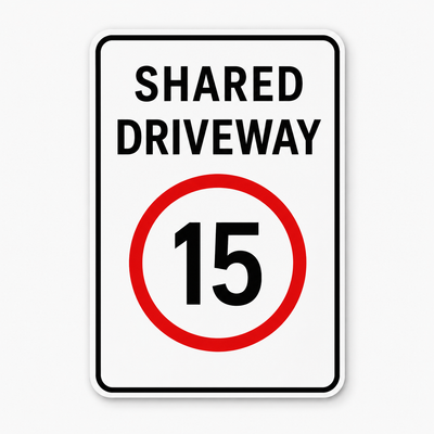 Shared Driveway 15 Sign