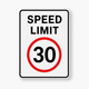 Speed Limit 30 Sign