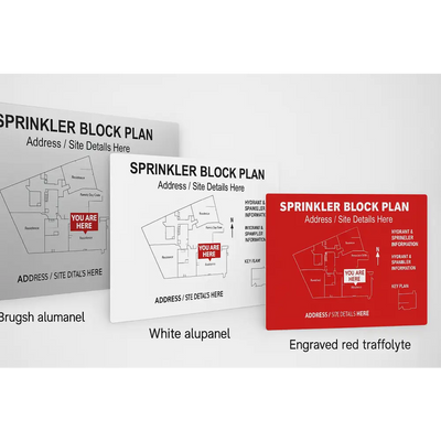 Sprinkler Block Plans sign - AS2118.1 - Fire Block Plans