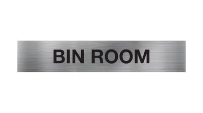 Bin Room Braille Sign