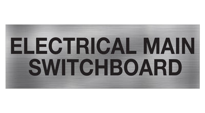 ELECTRICAL MAIN SWITCHBOARD SIGN