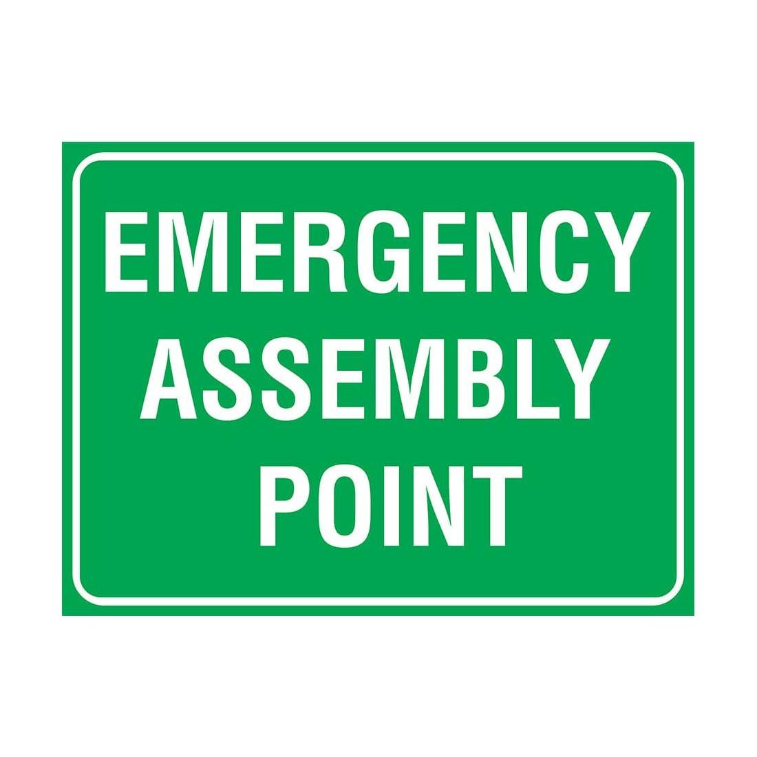 Emergency Assembly Point Sign | Construction Sign | Digicraft ...